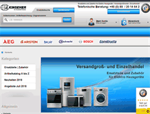 Tablet Screenshot of kinseher.de